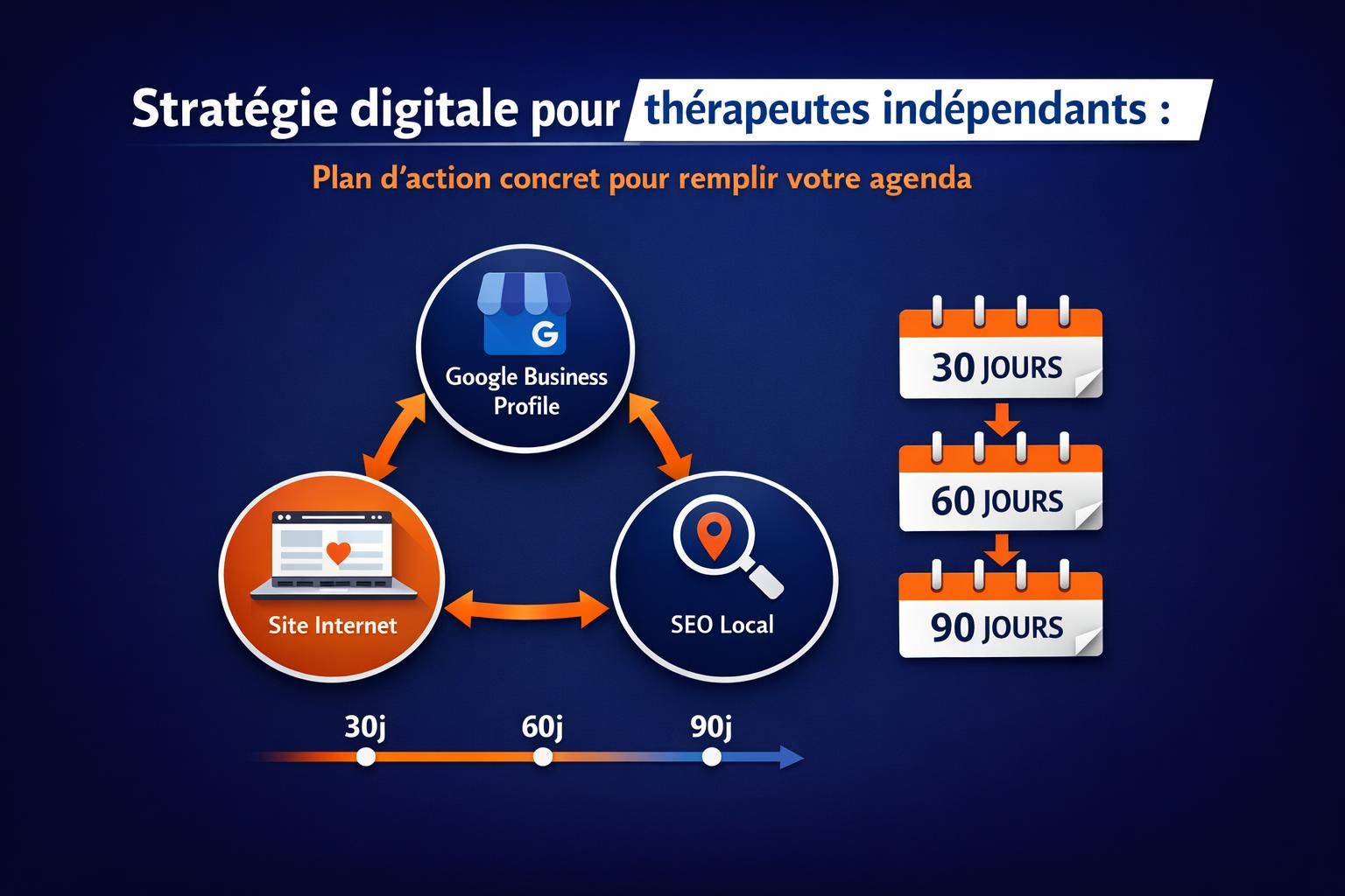 Stratégie digitale pour thérapeutes indépendants : plan d’action concret pour remplir votre agenda