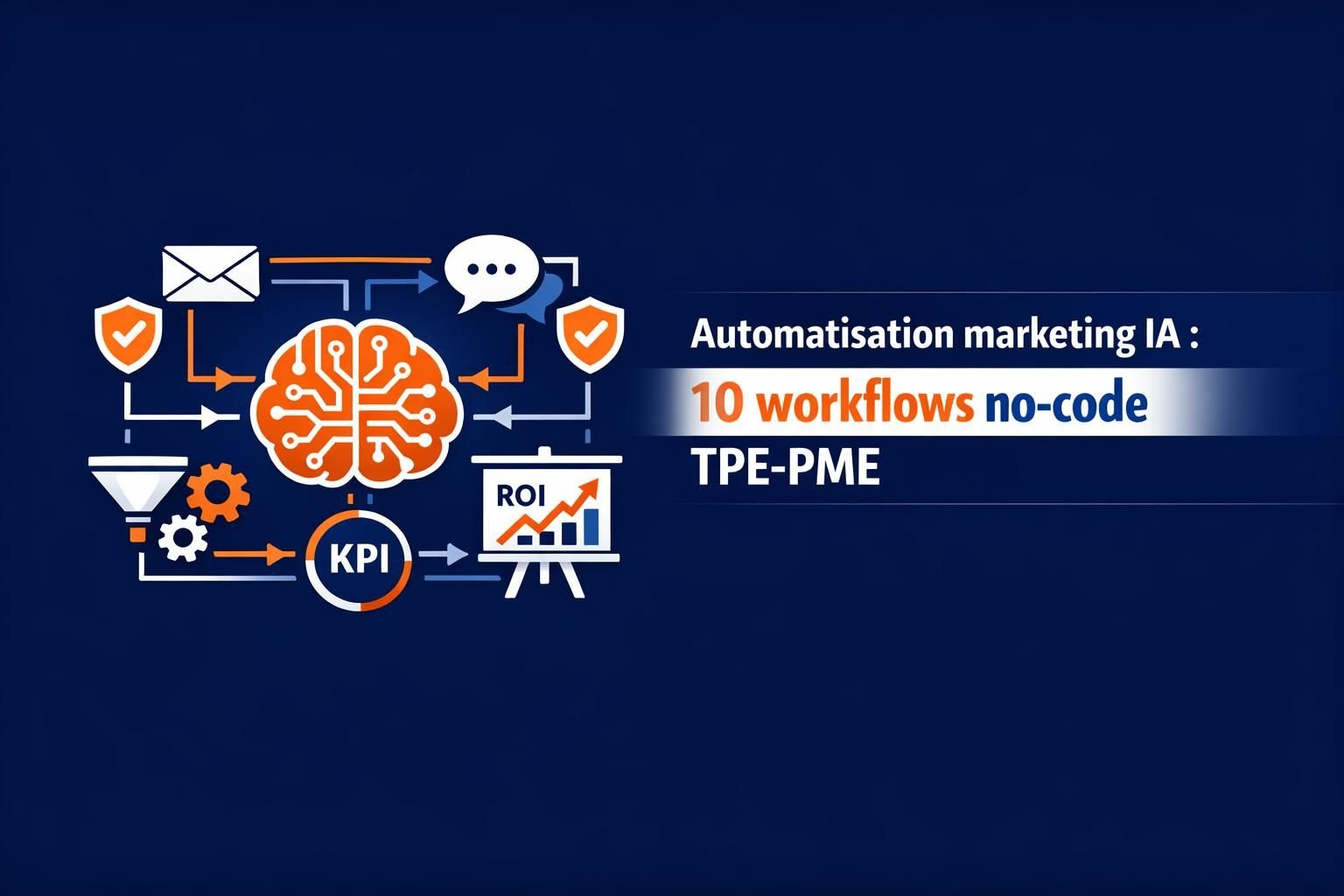 Automatisation marketing IA : 10 workflows no-code TPE-PME
