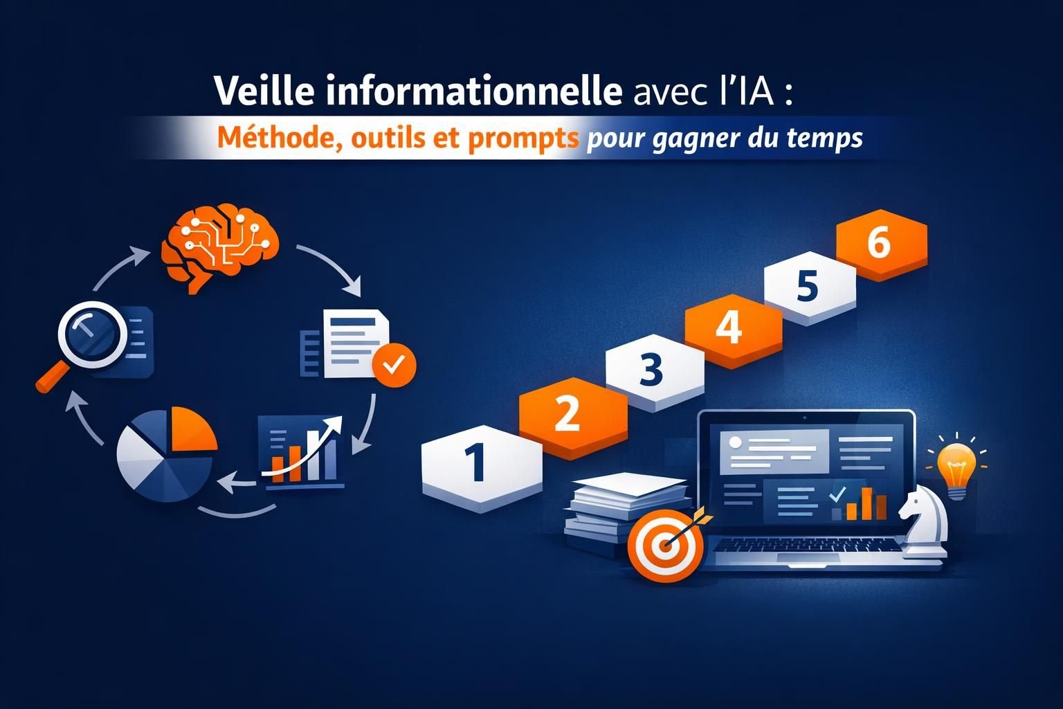 Veille informationnelle avec l’IA : méthode, outils et prompts pour gagner du temps