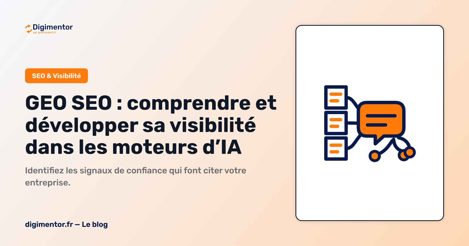 GEO SEO : comprendre et développer sa visibilité dans les moteurs d’IA